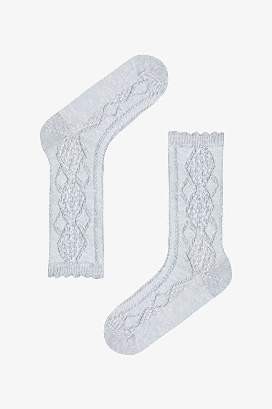 Knit Jacquard 5in1 Socket Socks - 4