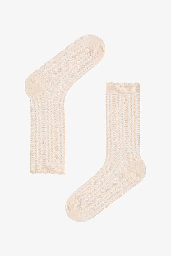 Knit Jacquard 5in1 Socket Socks - 6