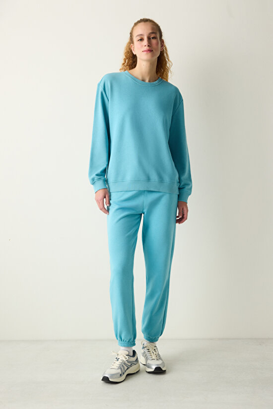 Oversize Active Green Sweatshirt - 4