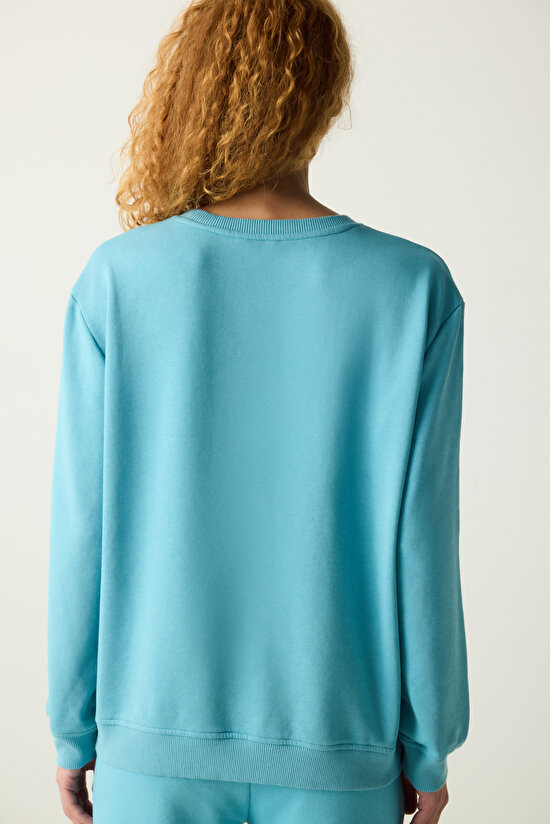 Oversize Active Green Sweatshirt - 5
