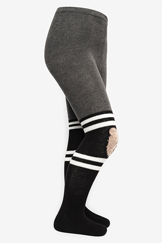 Pretty Bear Siyah Külotlu Çorap - 4