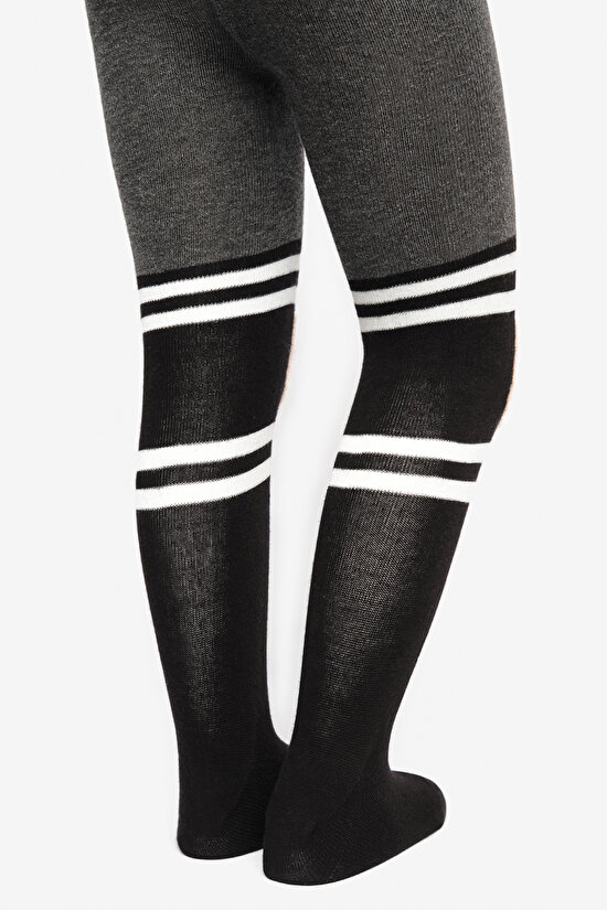 Pretty Bear Siyah Külotlu Çorap - 6