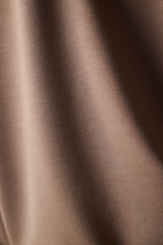 Vizon Yarım Fermuarlı Kapüşonlu Silky Touch Sweatshirt - 6