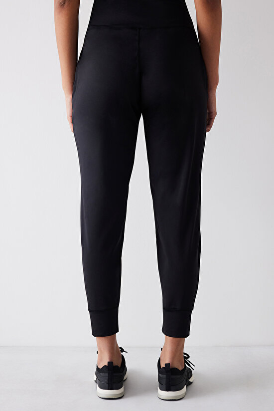 Cep Detaylı Siyah Yoga Pantolonu - 3