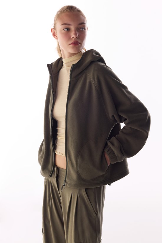 Haki Active Polar Uzun Kollu Ceket - 2
