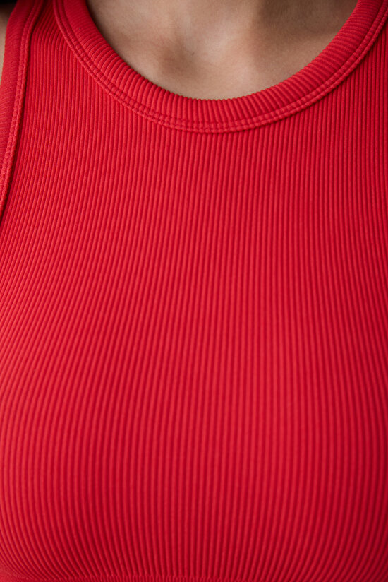 Kırmızı Dikişsiz Seamless Üst - 5