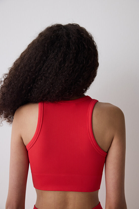 Kırmızı Dikişsiz Seamless Üst - 7