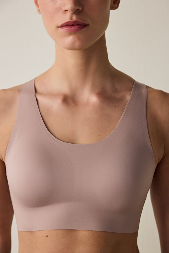 #İzbırakmaz Açık Kahve Orta Destek Zero Feel Bra Spor Sütyeni #İzbırakmaz Açık Kahve Orta Destek Zero Feel Bra Spor Sütyeni - 3