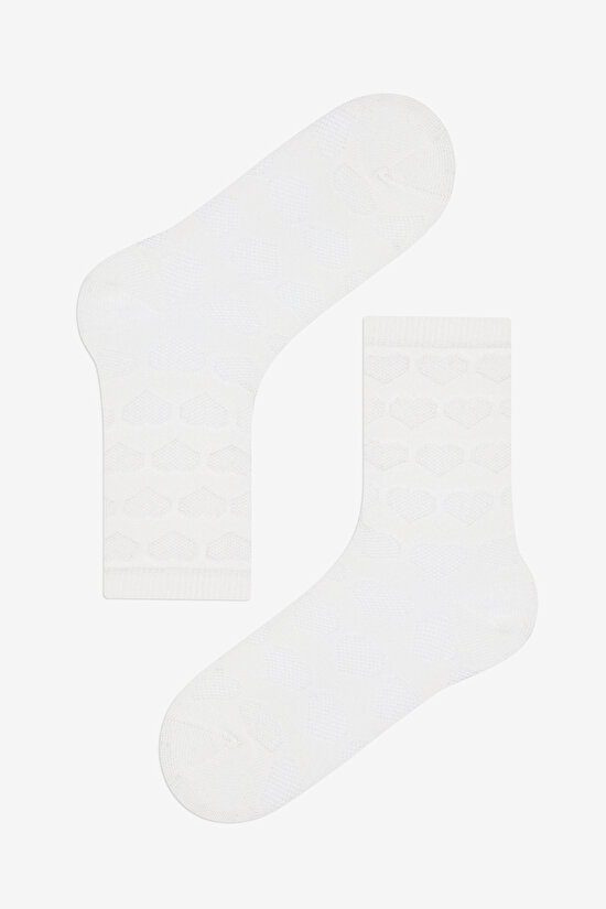 Kız Çocuk Pink Heart 4lü Çok Renkli Soket Çorap - 5