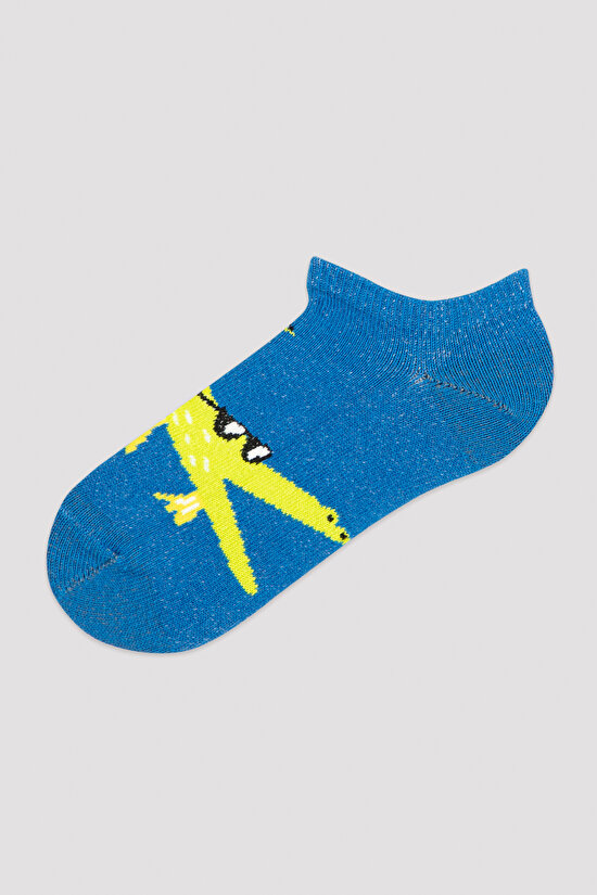 Çok Renkli Erkek Çocuk Safari 3lü Patik Çorap - 3