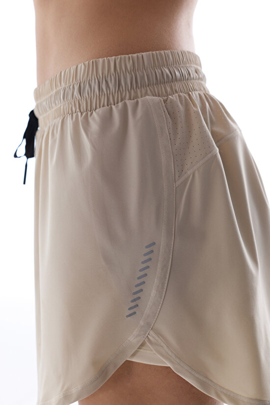 Grey Reflective Detail Hidden Pocket Shorts - 5