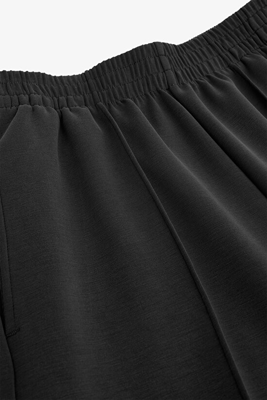 Siyah Modal Düz Paça Pantolon - 2