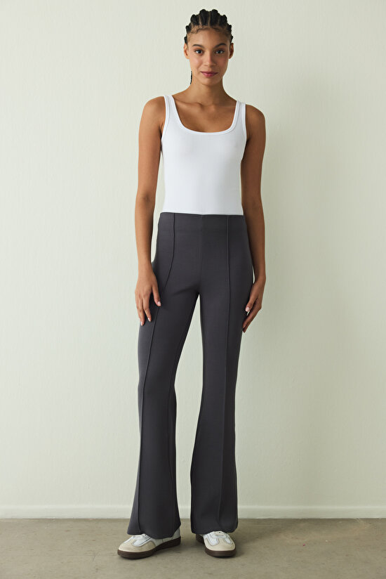 Optic White Seamless Square Neck Slim Fit Tank Top - 3