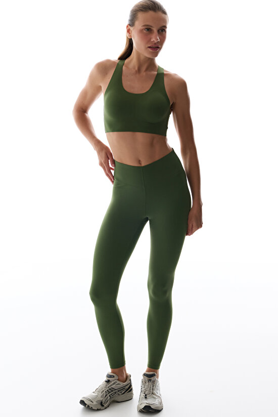 Green Zero Feel Removable Padding Sports Bra - 1