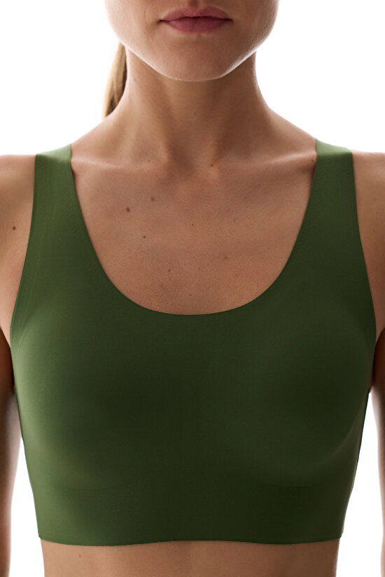 Green Zero Feel Removable Padding Sports Bra - 3