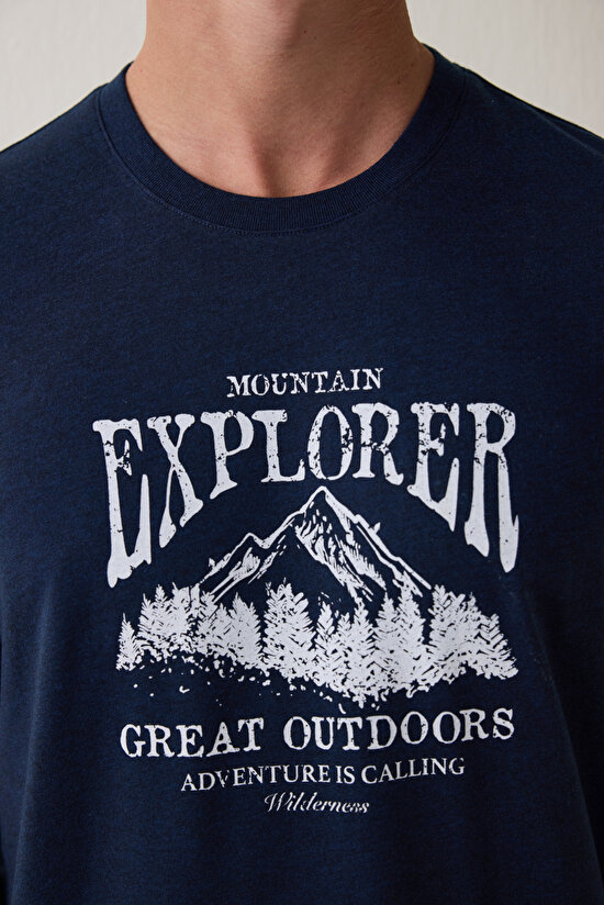 Erkek Everest Oversize Uzun Kollu Pijama Takımı - 5