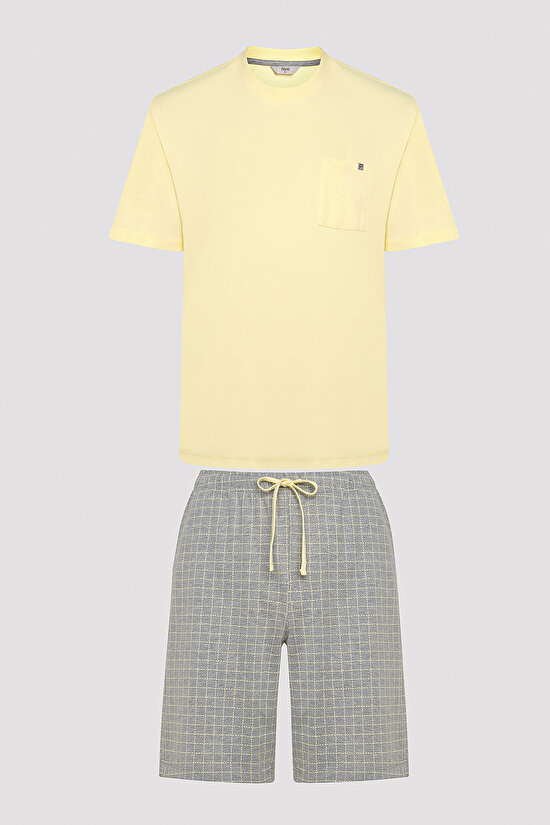 Yellow Şort Pijama Takımı - 1