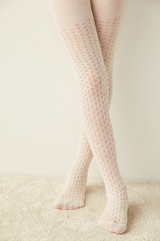 Beige Pretty Stylish lu Socks - 1