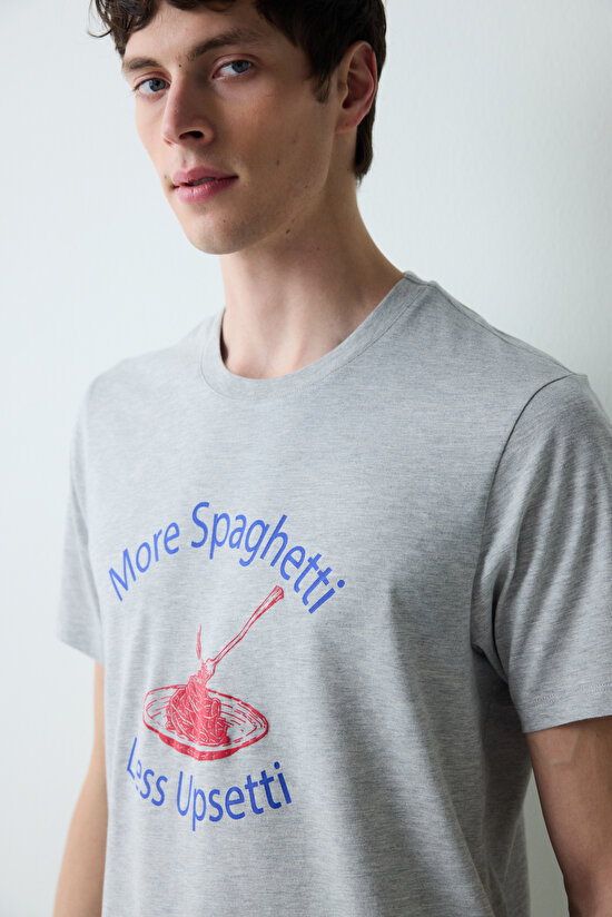 Spaghetti Çok Renkli Cepli Şortlu Pijama Takımı Spaghetti Çok Renkli Cepli Şortlu Pijama Takımı - 3