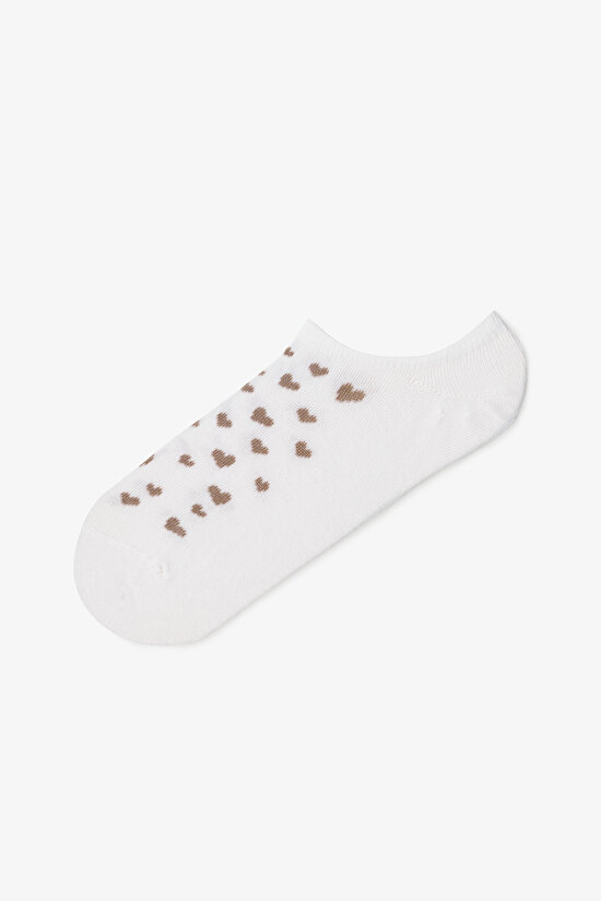 3 Çift Pamuklu Kedi Desenli Sneaker Çorap - 3