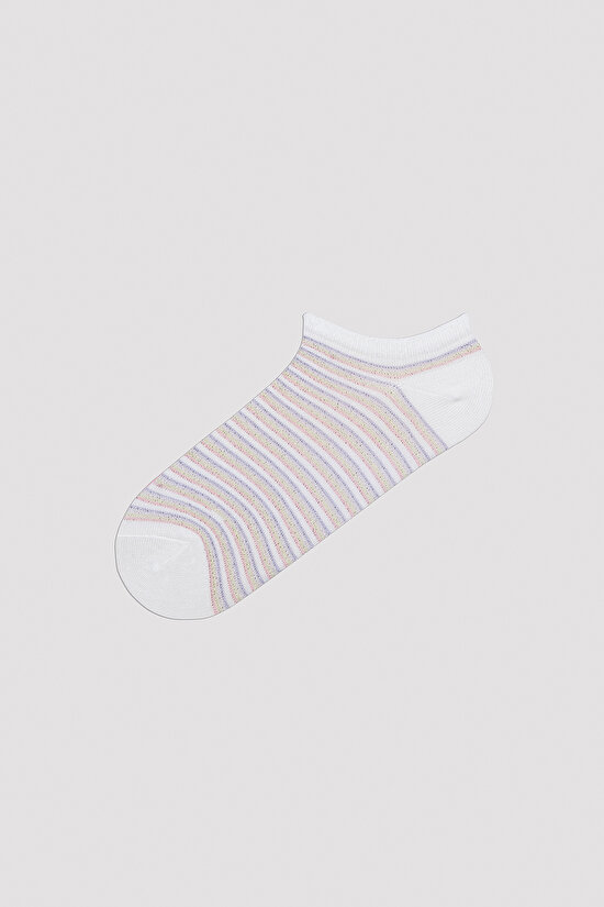 Shiny Dotted Line 5in1 Liner Socks - 2