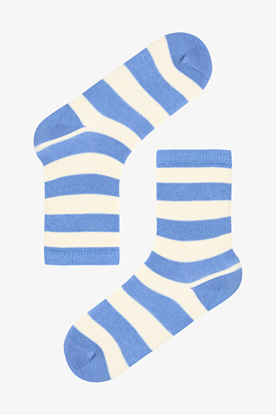 Çok Renkli Erkek Çocuk Bold Stripes 4lü Soket Çorap Çok Renkli Erkek Çocuk Bold Stripes 4lü Soket Çorap - 3