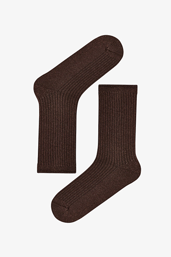 Beige Black Dream Gleam Cotton Glitter 3 Pack Ankle Socks - 3