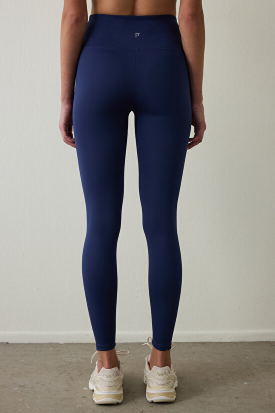 Indigo High Waist Smooth Feel Leggings - 3
