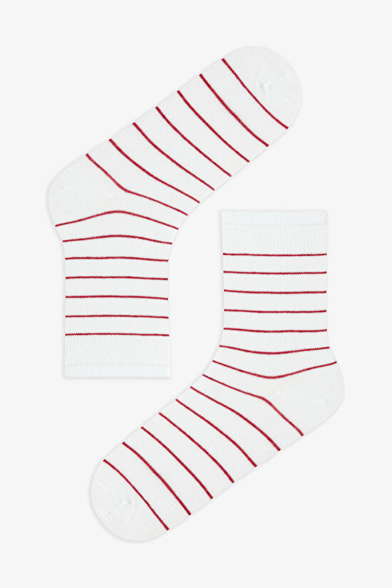5 Pairs of Cotton Striped Socket Socks - 4