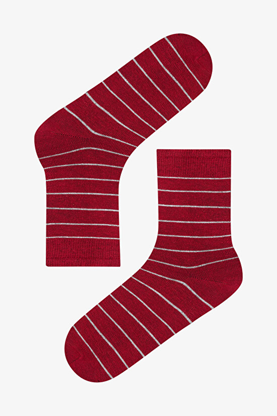 5 Pairs of Cotton Striped Socket Socks - 6