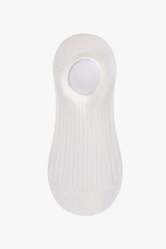 3 Çift Burun Dikişsiz Pamuklu Renkli Tavşan Nakışlı Sneaker Çorap - 4