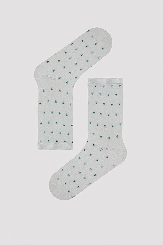 Çiçekli-Kalpli 5li Soket Çorap - 6