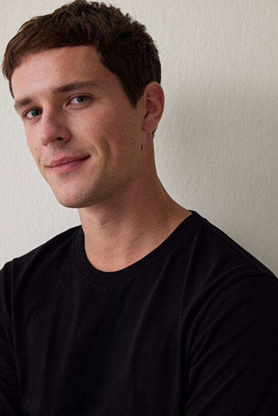 Antrasit Erkek Street Oversize Rahat Kalıp Uzun Kollu Pijama Takımı - 3