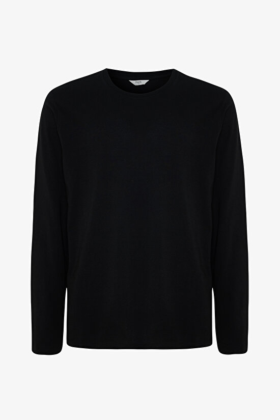 Antrasit Erkek Street Oversize Rahat Kalıp Uzun Kollu Pijama Takımı - 9