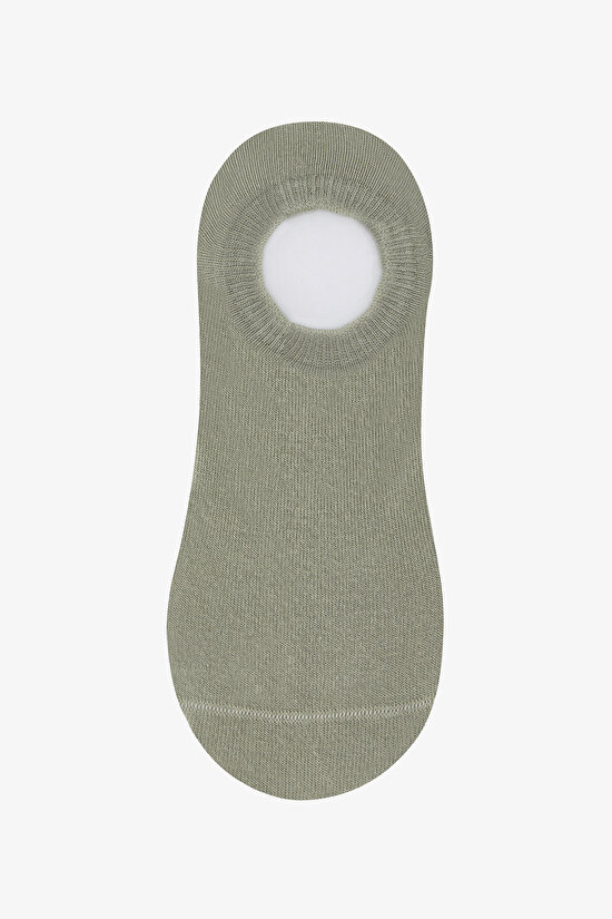 3 Çift Burun Dikişsiz Pamuklu Renkli Kiraz Desenli Sneaker Çorap - 4