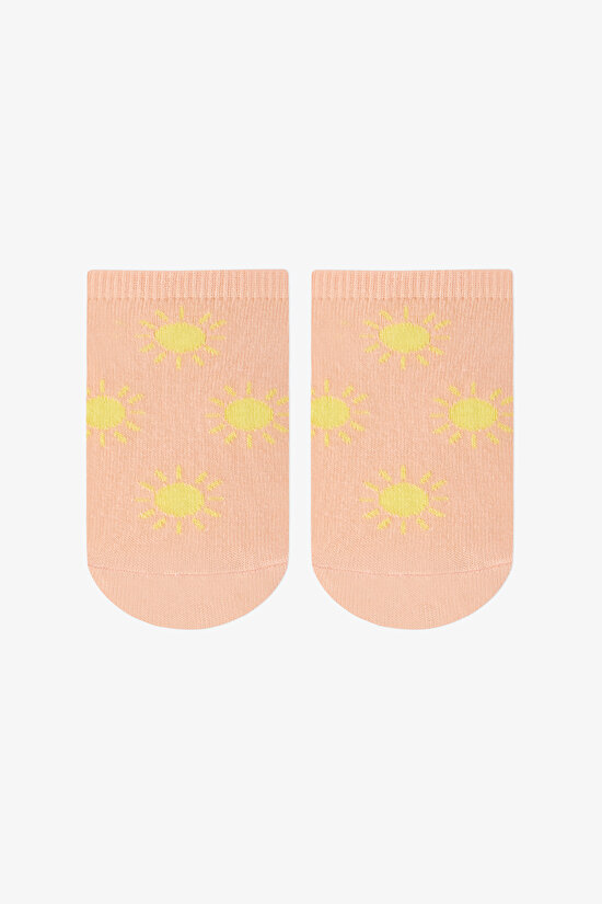 Renkli Kız Çocuk Sunny Rainbow 4 'lü Patik Çorap - 5
