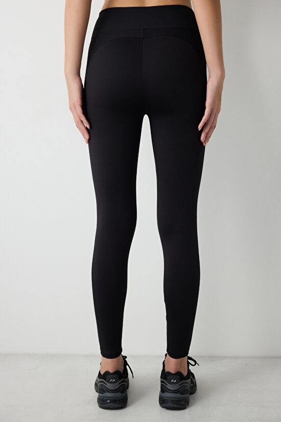 Waist Siyah Tayt - 3