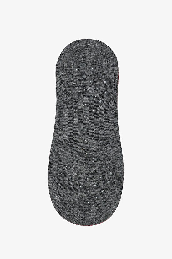 Siyah Kaydırmaz Taban Pamuklu Dantel Fırfırlı Pilates&Yoga Çorabı - 3