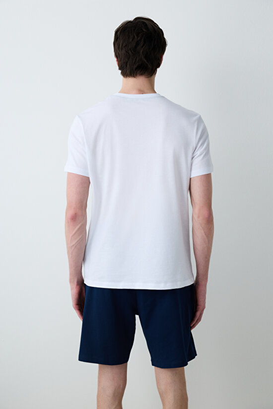 Seagull Shorts Çok Renkli Cepli Pijama Takımı - 4