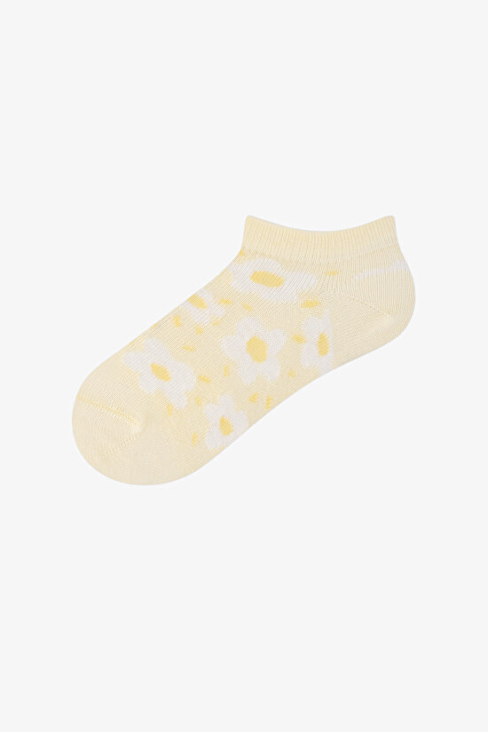 Renkli Kız Çocuk Blooming Colors 3 'lü Patik Çorap - 3