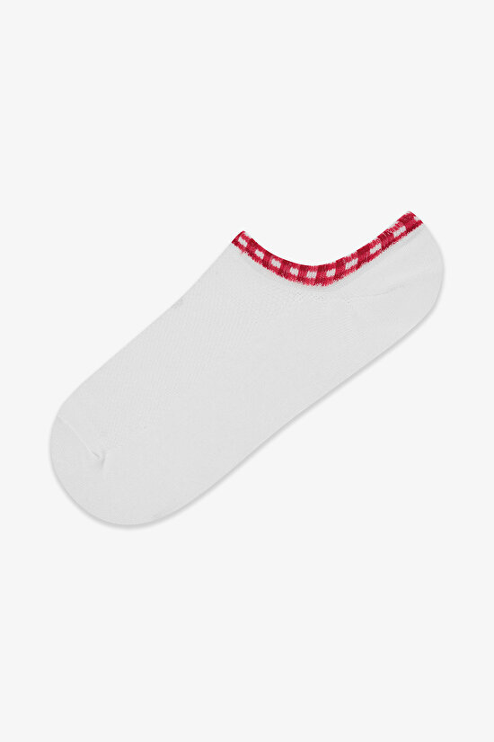 3 Çift Pamuklu Bileği Renkli Sneaker Çorap - 3