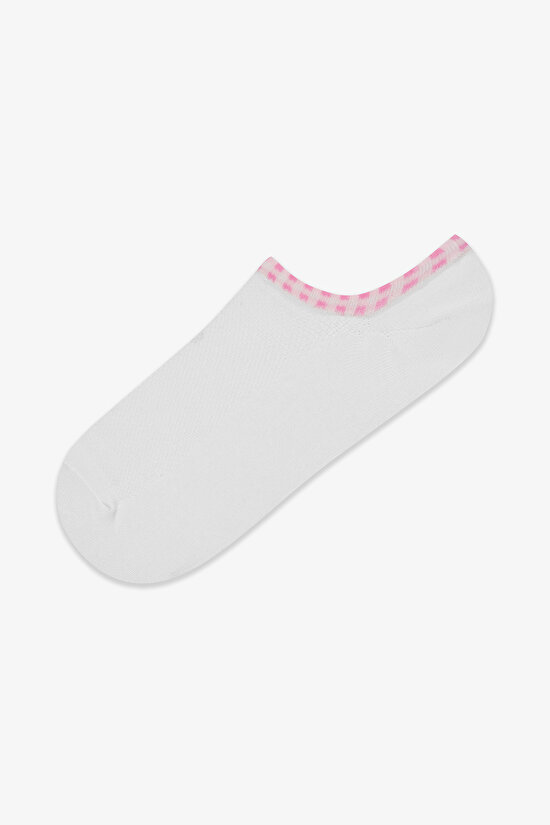 3 Çift Pamuklu Bileği Renkli Sneaker Çorap - 4