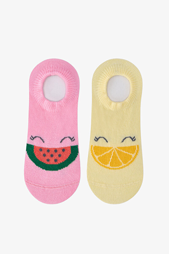 Renkli Kız Çocuk  Watermelon Lemonade 2 'lü Sneaker - 1
