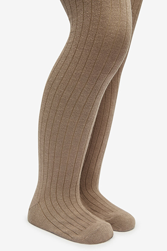Pretty Rib Haki  2li Külotlu Çorap - 6
