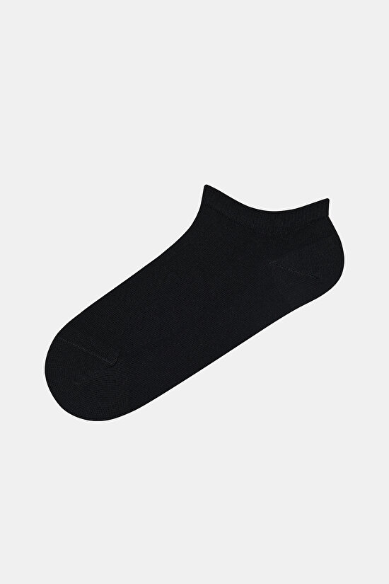 Pointy 5li Beyaz-Siyah Patik Çorap - 3
