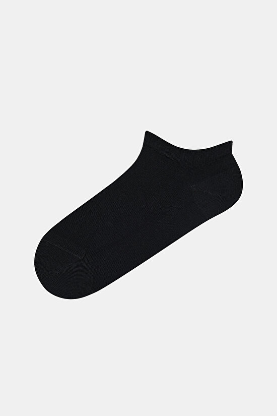 Pointy 5li Beyaz-Siyah Patik Çorap - 5