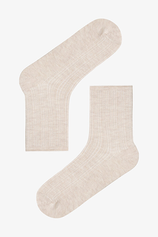 Renkli Relax Jacquard 5'li Soket Çorap - 2