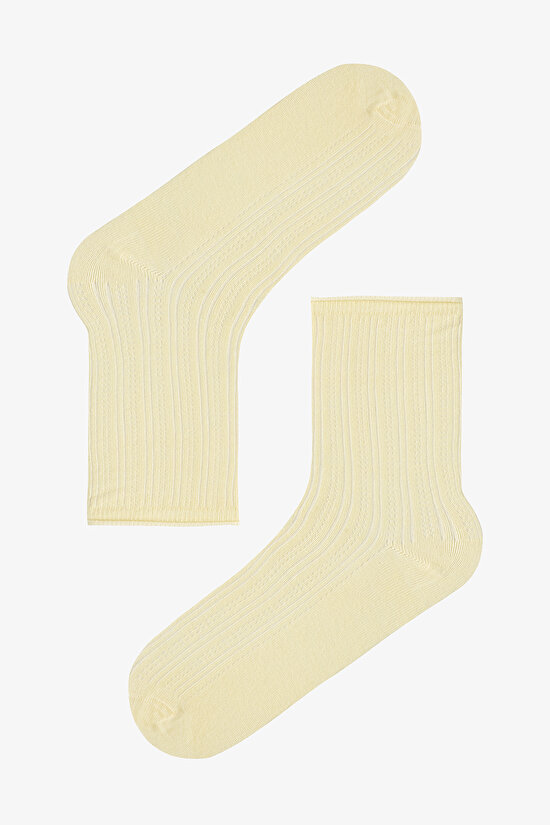 Renkli Relax Jacquard 5'li Soket Çorap - 3