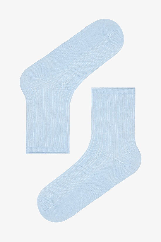 Renkli Relax Jacquard 5'li Soket Çorap - 5