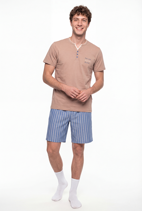 Man Colorful Desert Sand Pajama Set - 1